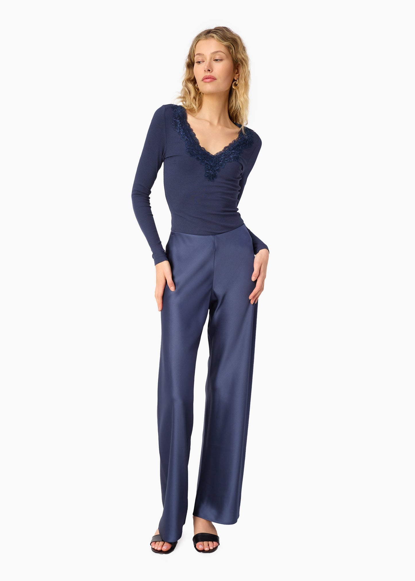 Rooney Rib Knit Top Harbor