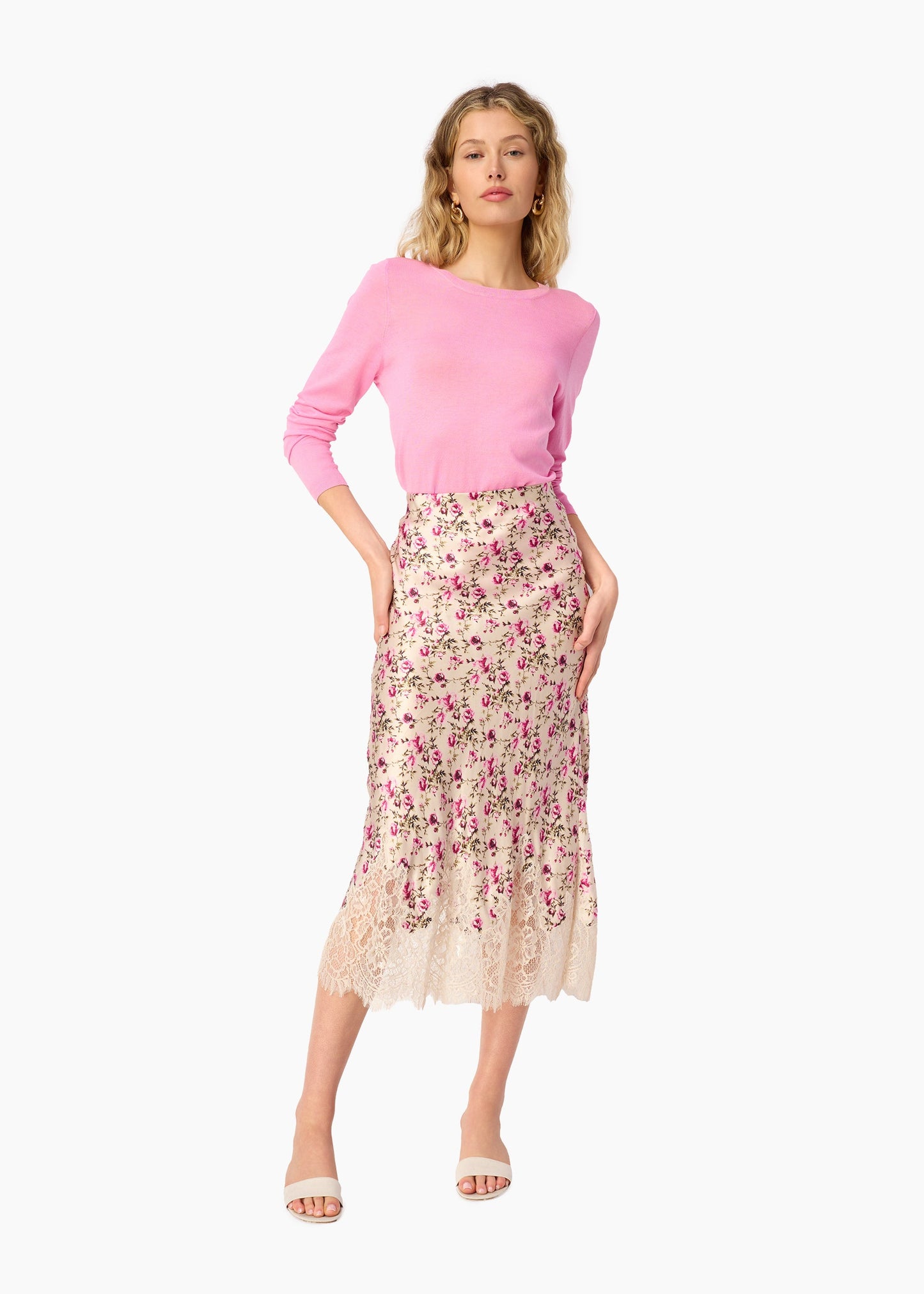 Jaime Lightweight Knit Top Camellia