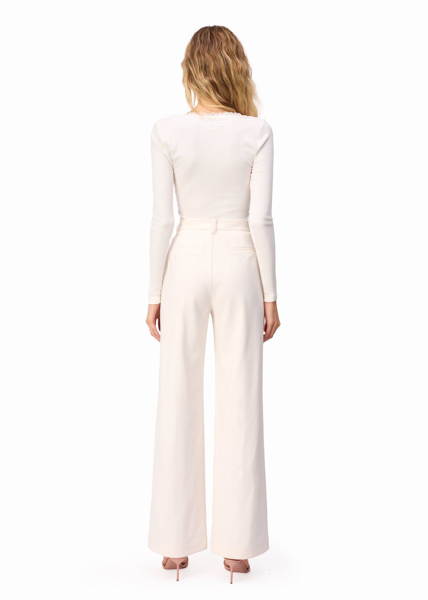 Rooney Rib Knit Top White