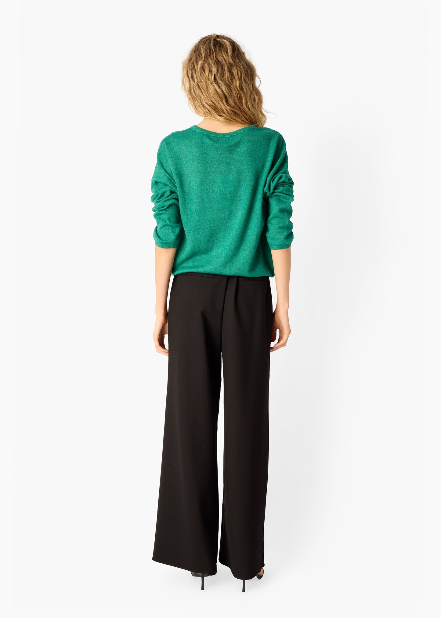 Leith Wool Cashmere Blend Sweater Verdant