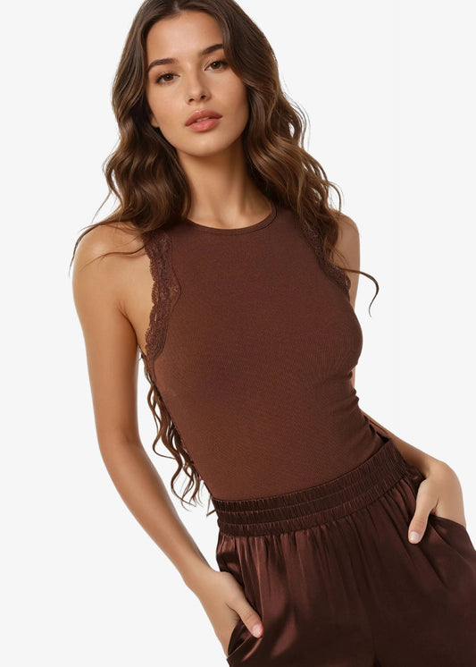 Rian Rib Knit Tank Malt