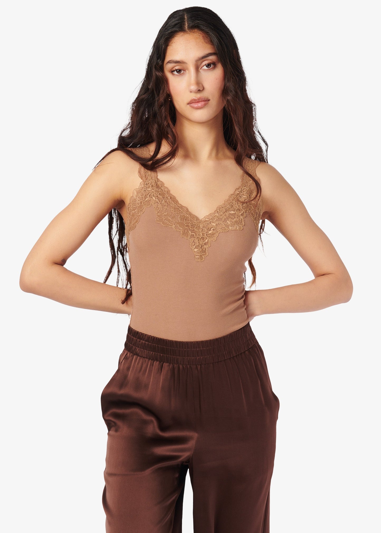 Lani Rib Knit Tank Butterscotch