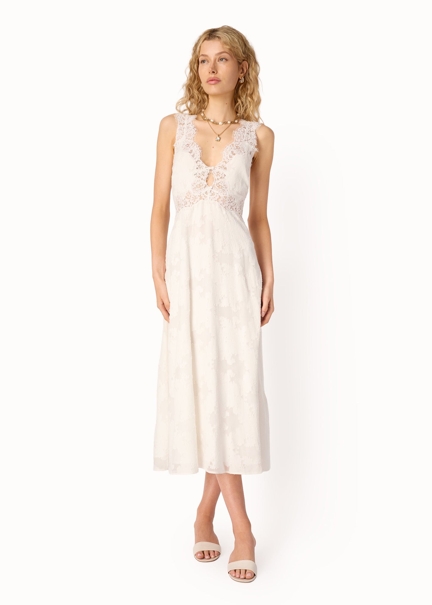 Larysa Midi Dress Macadamia