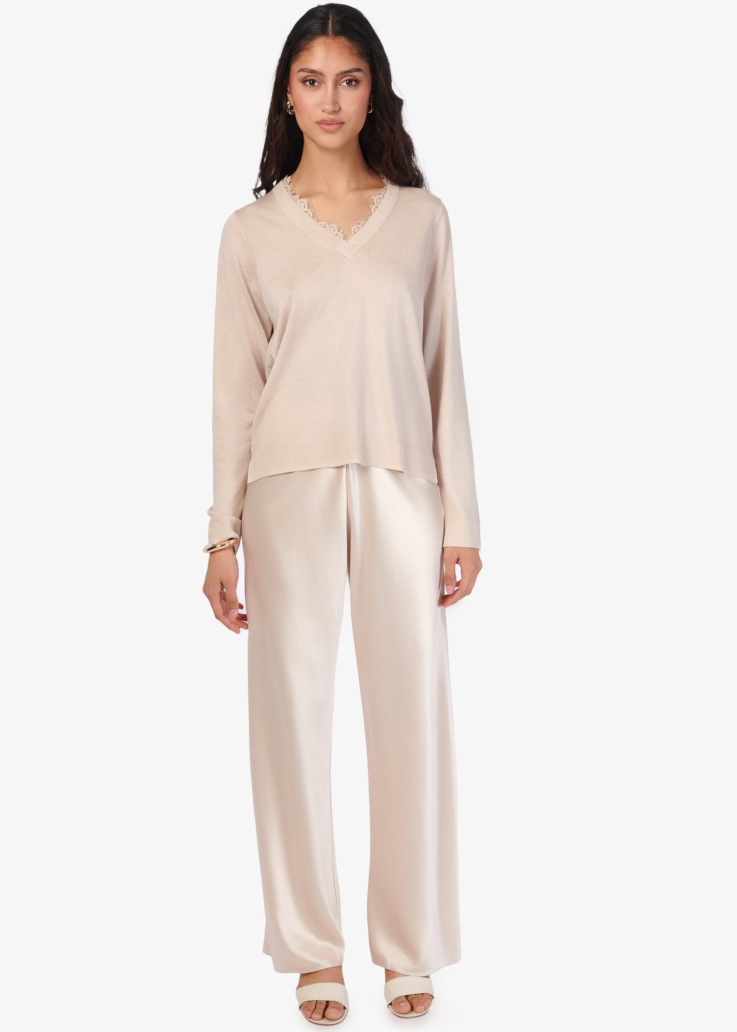 Edwina Silk Cashmere Sweater Oat