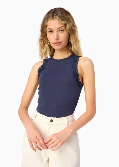 Rian Rib Knit Tank Harbor