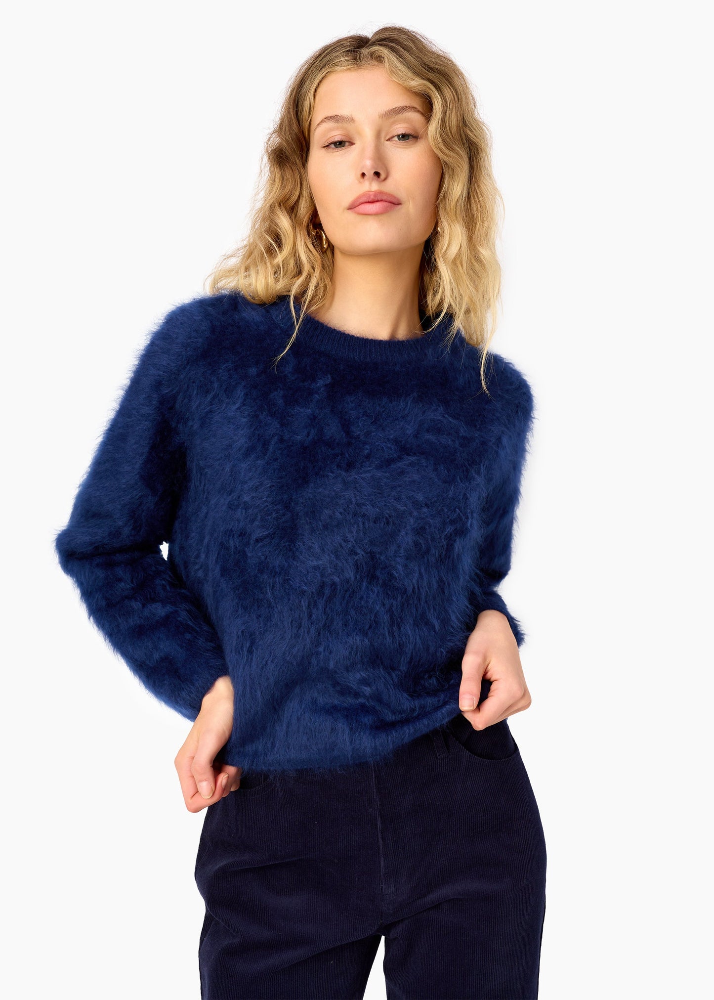 Niall Cashmere Sweater Navy
