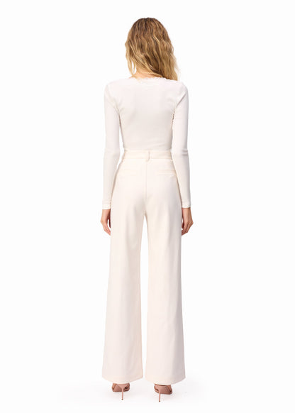 Leo High Rise Pant Macadamia