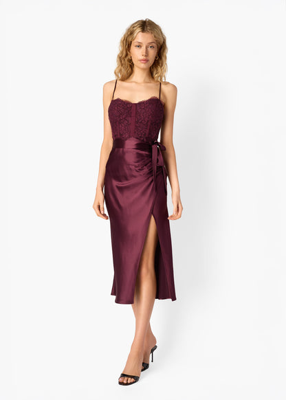 Tricia Corset Dress Blackberry