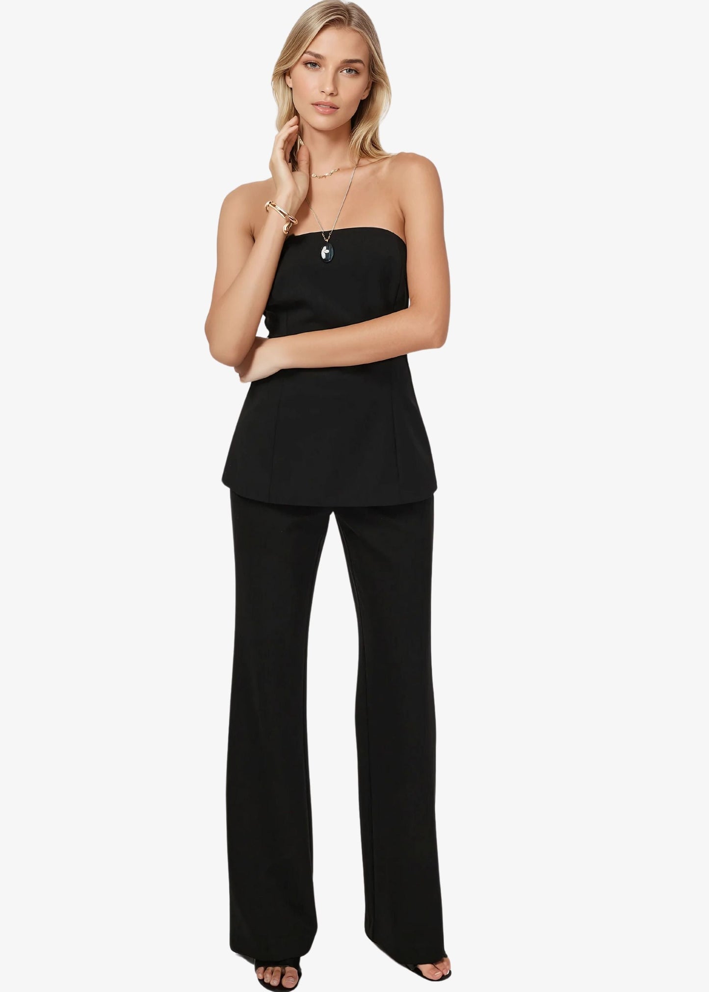 Lucrecia Wide Leg Pant Black