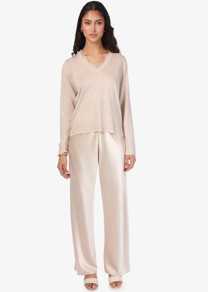 Edwina Silk Cashmere Sweater Oat