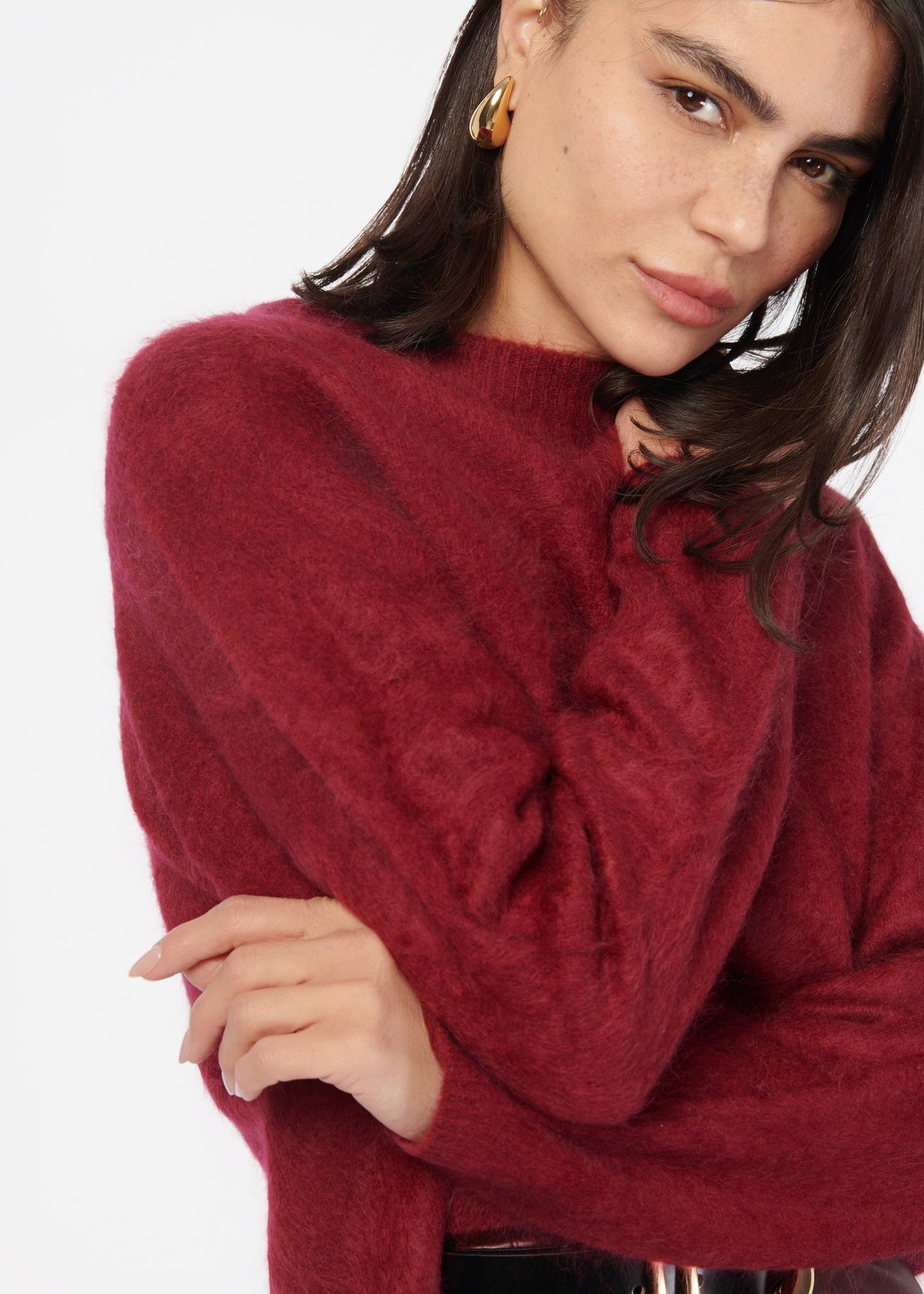 Niall Cashmere Sweater Syrah