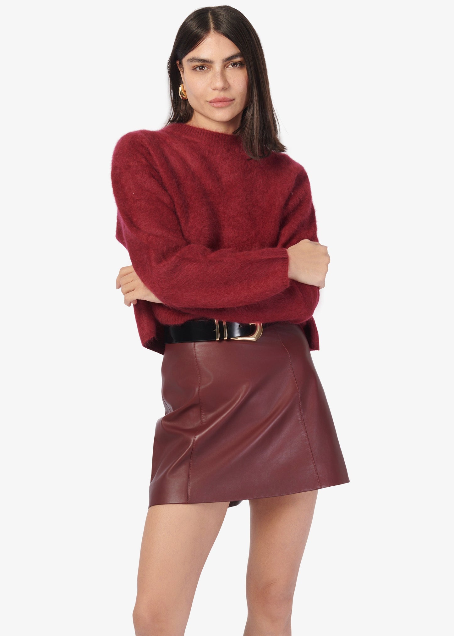 Niall Cashmere Sweater Syrah