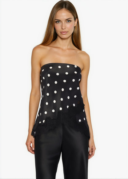 Odessa Strapless Camisole Polka-Dot