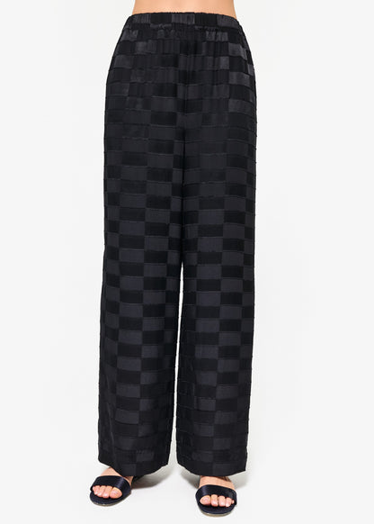 Medina Burnout Wide Leg Pant Black