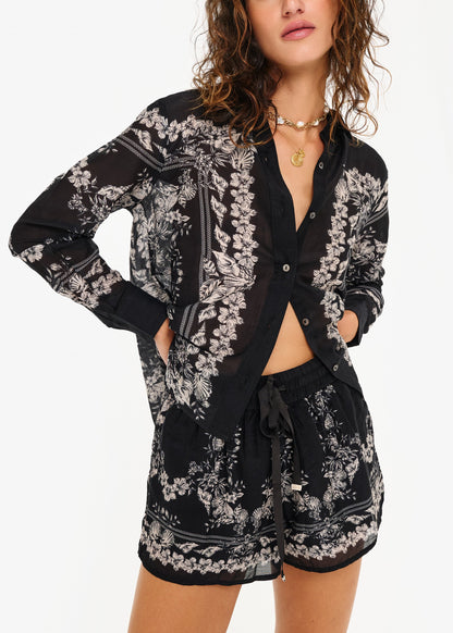 Rafella Top Black Seasidebandana