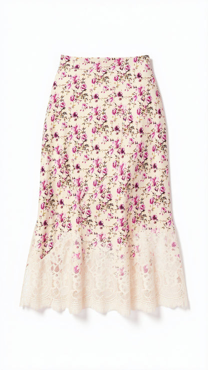 Vivienne Skirt Camellia Ditsy